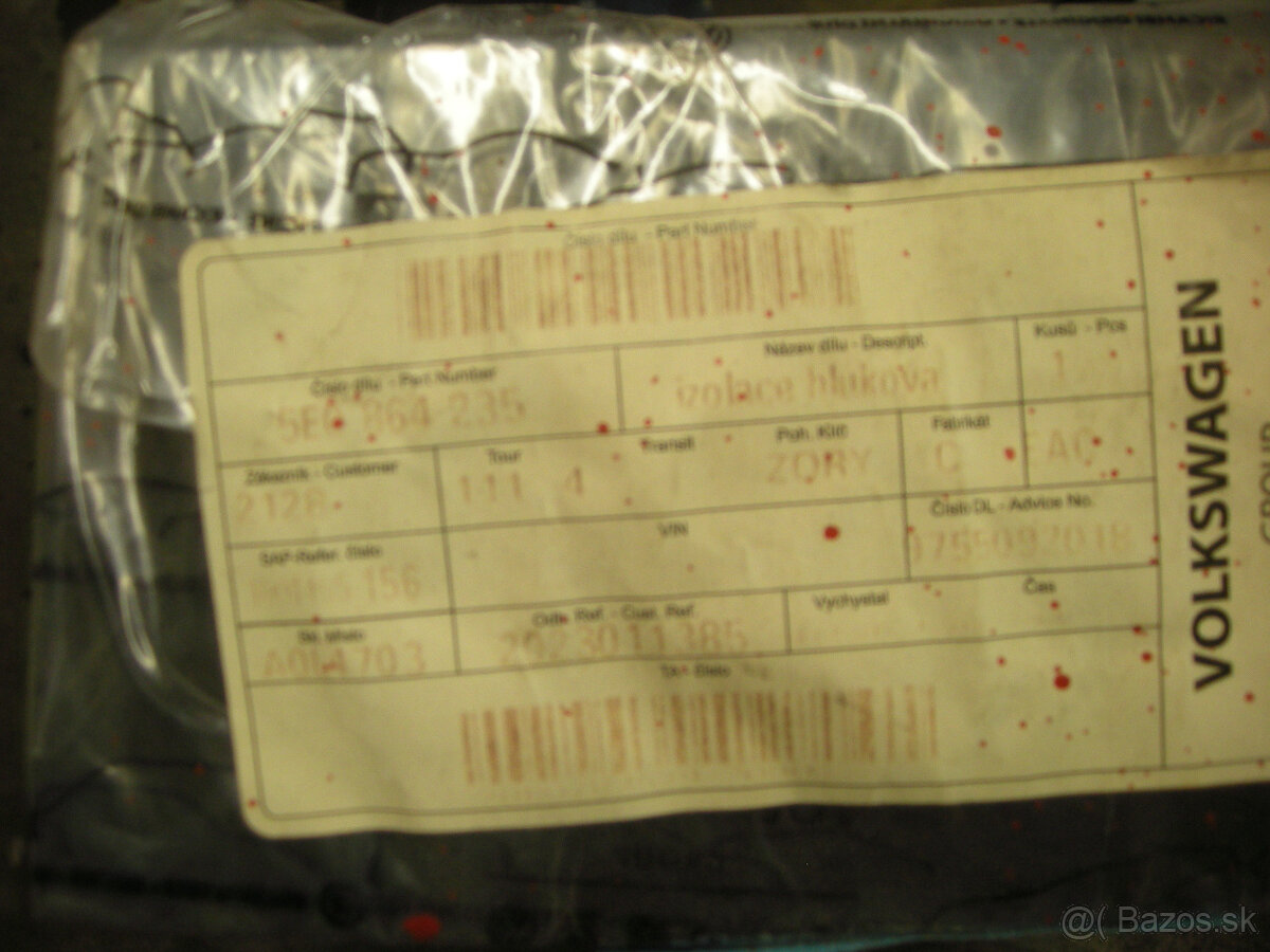 Vypln blatnika / odhlucnenie - Skoda Octavia 3 5E0 864 235 - 3