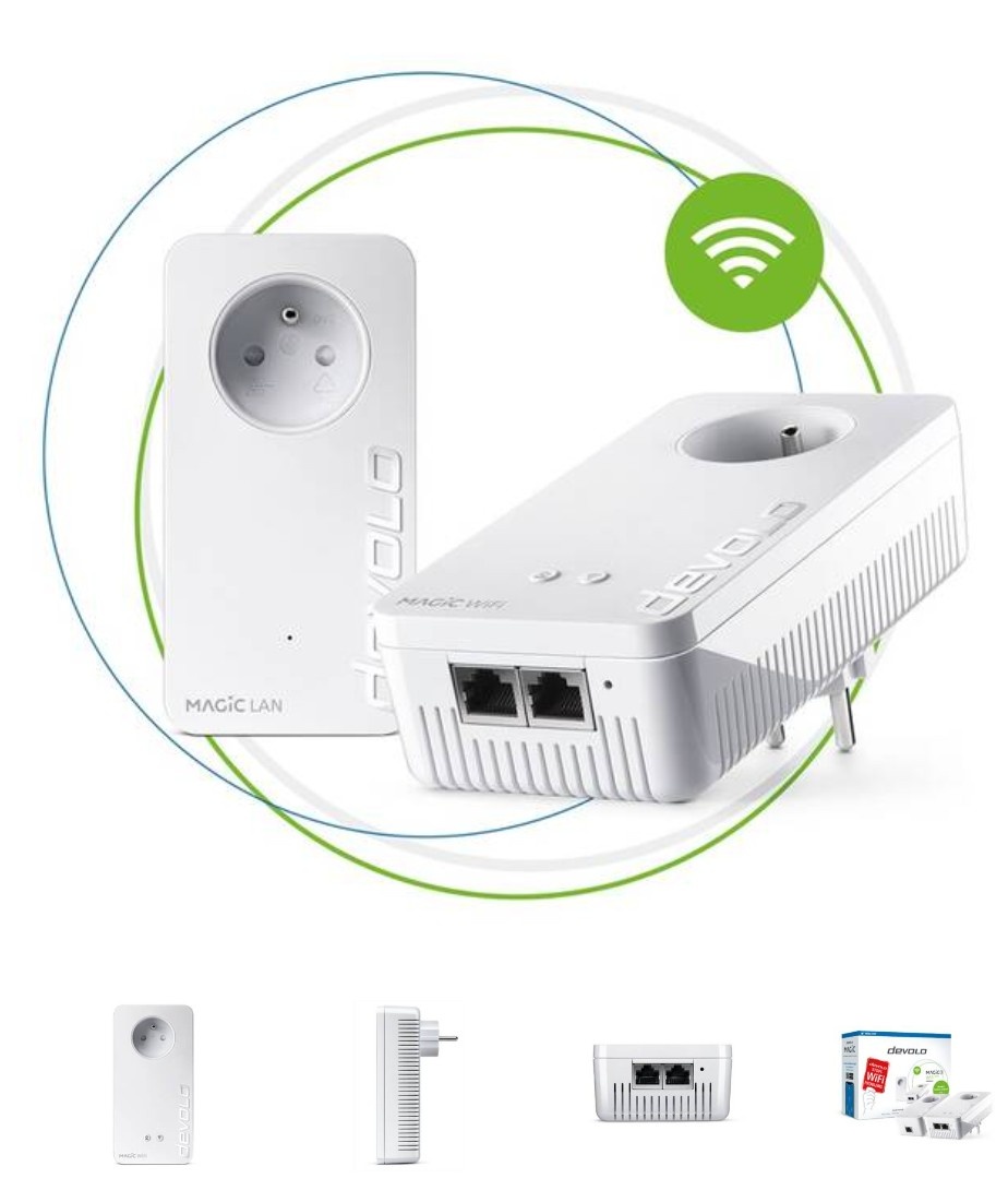 Sieťový rozvod LAN Devolo Magic 2 WiFi next, Starter kit - 3