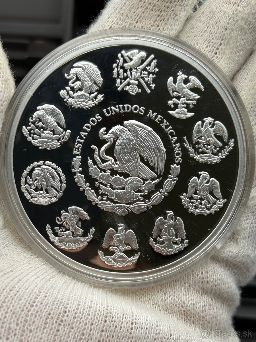 3x 1 oz. + 2 oz. + 5 oz. Investičné striebro Mexiko Chichen - 3