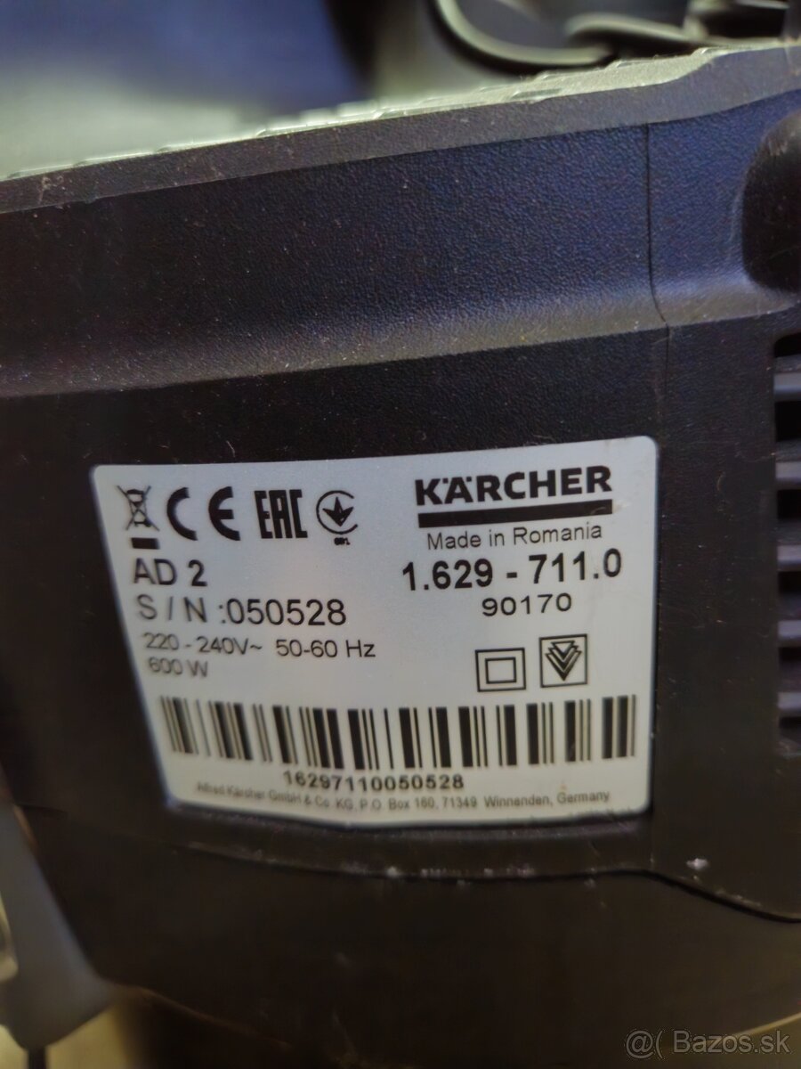 Predám úplne nový krbový vysávač na popol Kärcher - 3