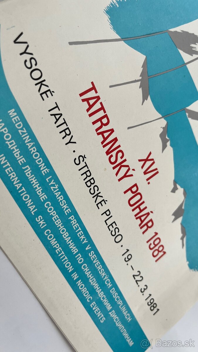 Tatranský pohár plagát 1981 - 3