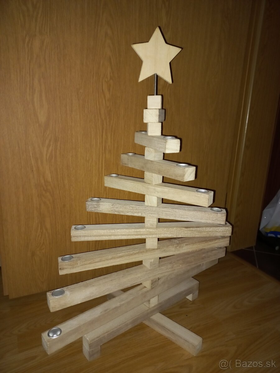 Vianocny stromcek dreveny - 3