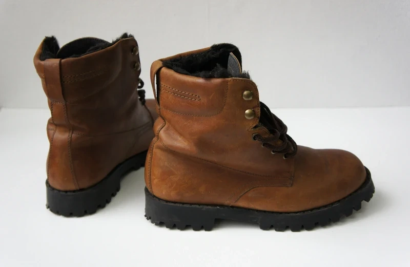 Unisex Kožené Topánky s Kožušinou....veľ-39 - 3