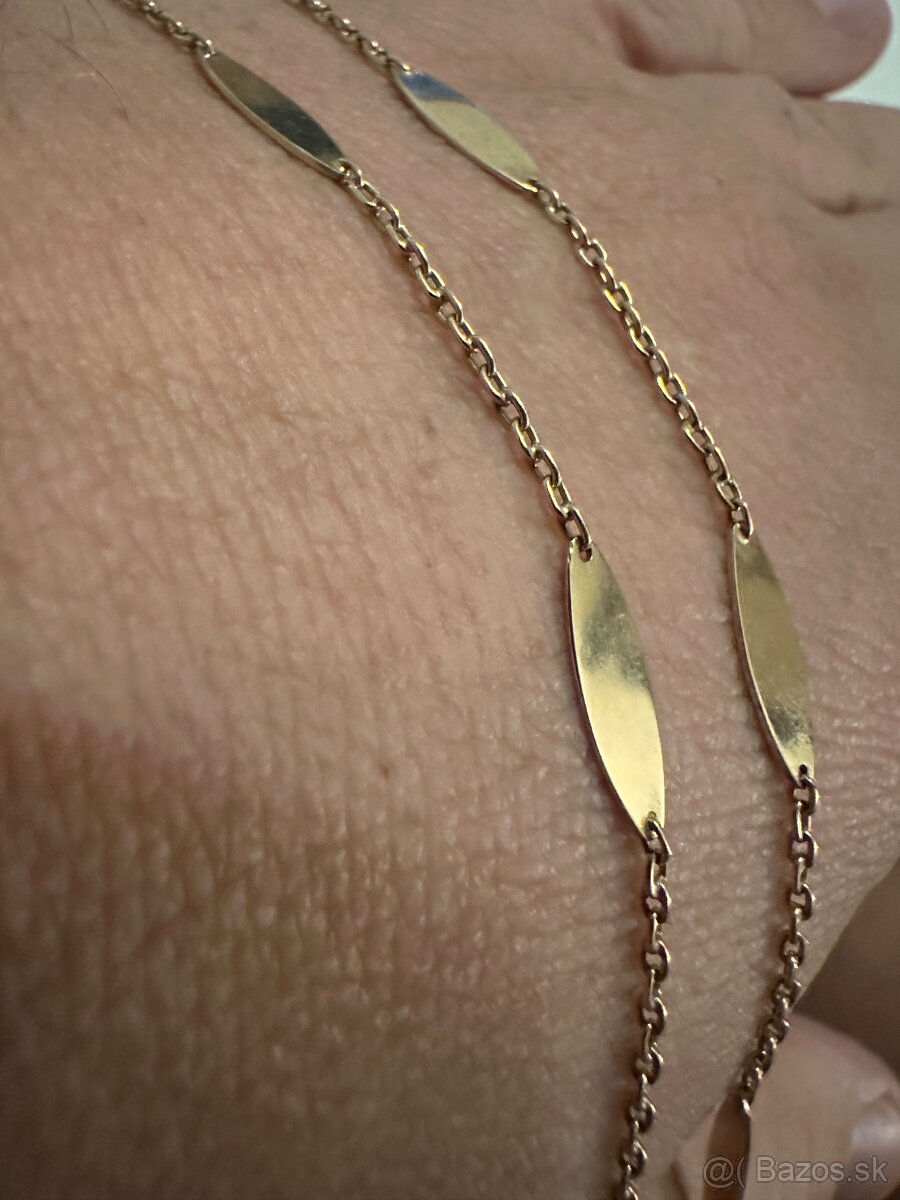 Damska zlata retiazka náhrdelník 14kt zlato - 3