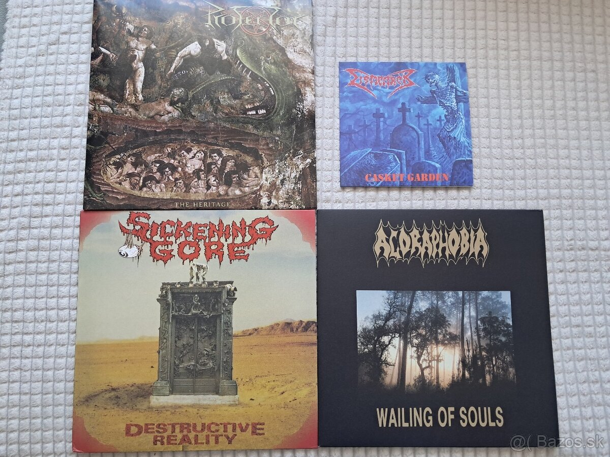LP obaly PESTILENCE,RESURRECTION,M.CREATION , VOMITURITION - 3