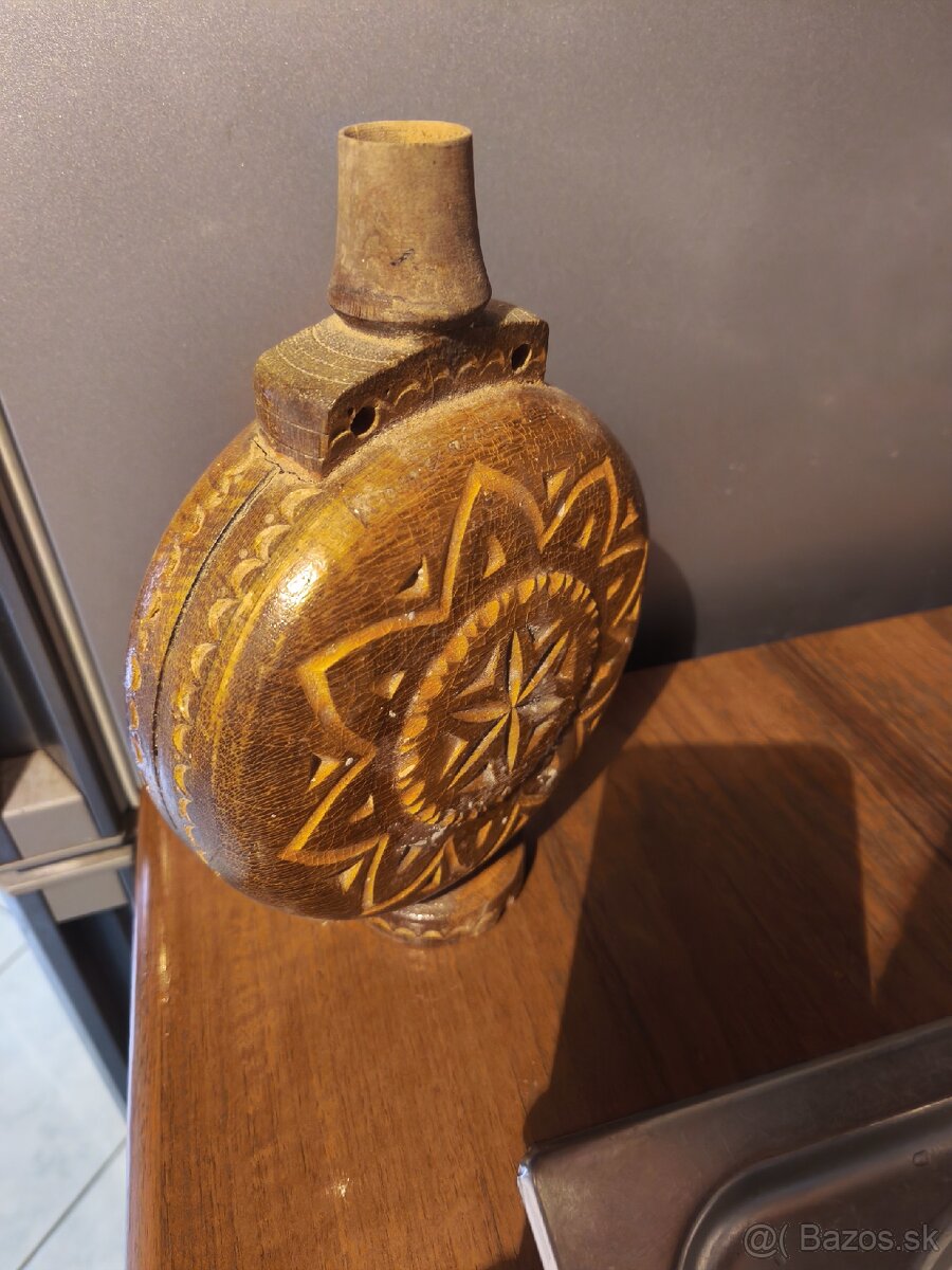 Starožitná drevená čutora - 3