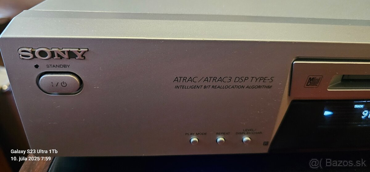 Predám minidisc SONY MDS-JE480 - 3