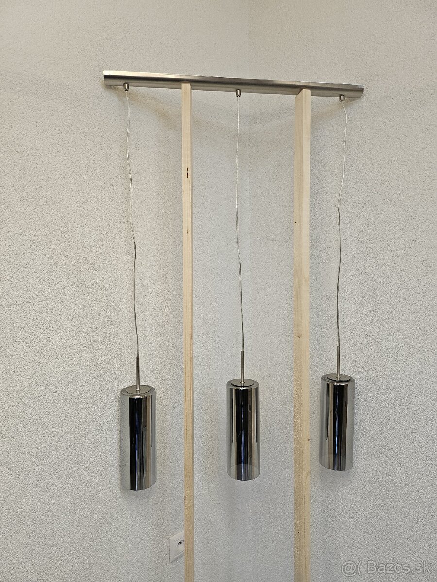 Dizajnové chrómové závesné svietidlo - 3
