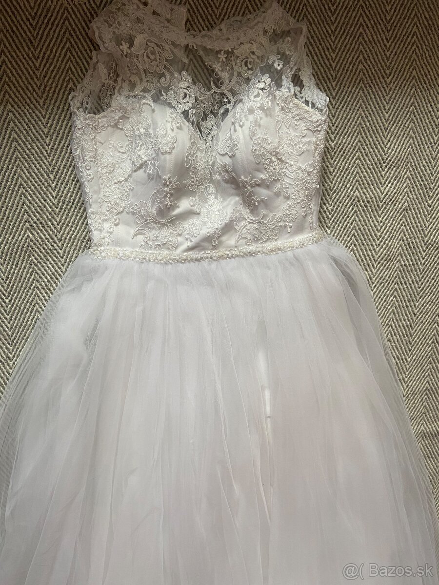 Predám svadobné šaty, 4 druhy, veľkosť Xs-S - 3