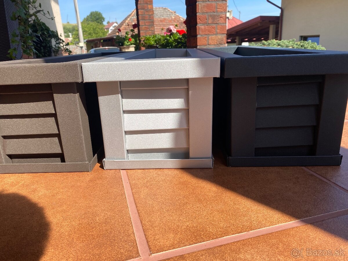 Hliníkové kvetináče - 3