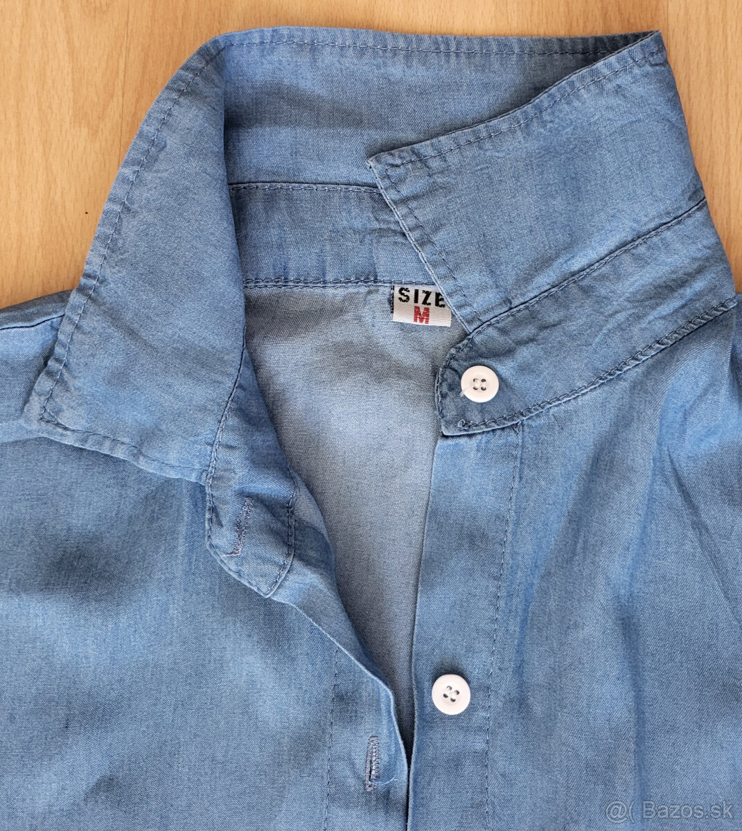 Džínsové šaty - Bledomodré - 3