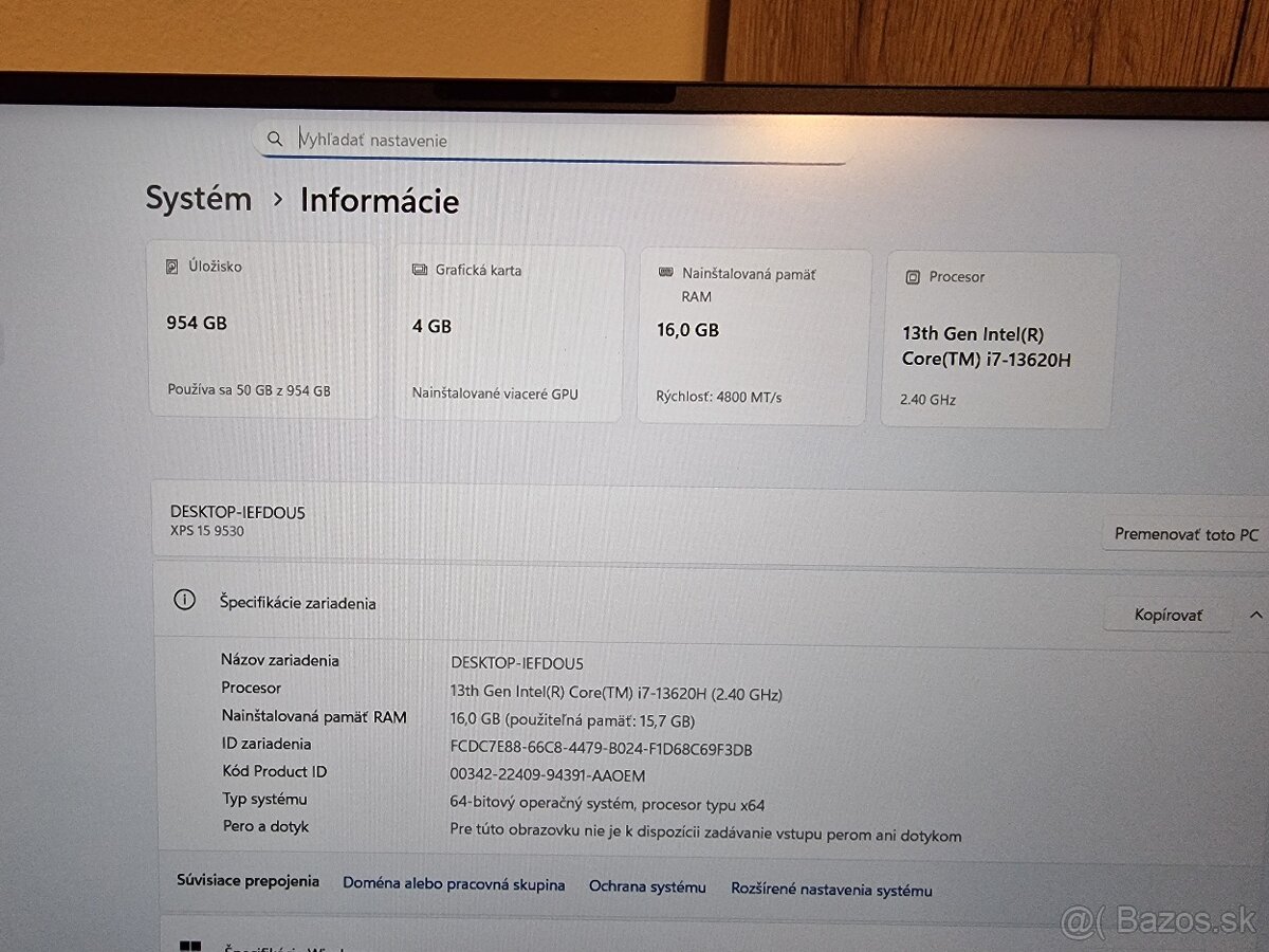 15.6 " Dell Xps 15 9530 - 3