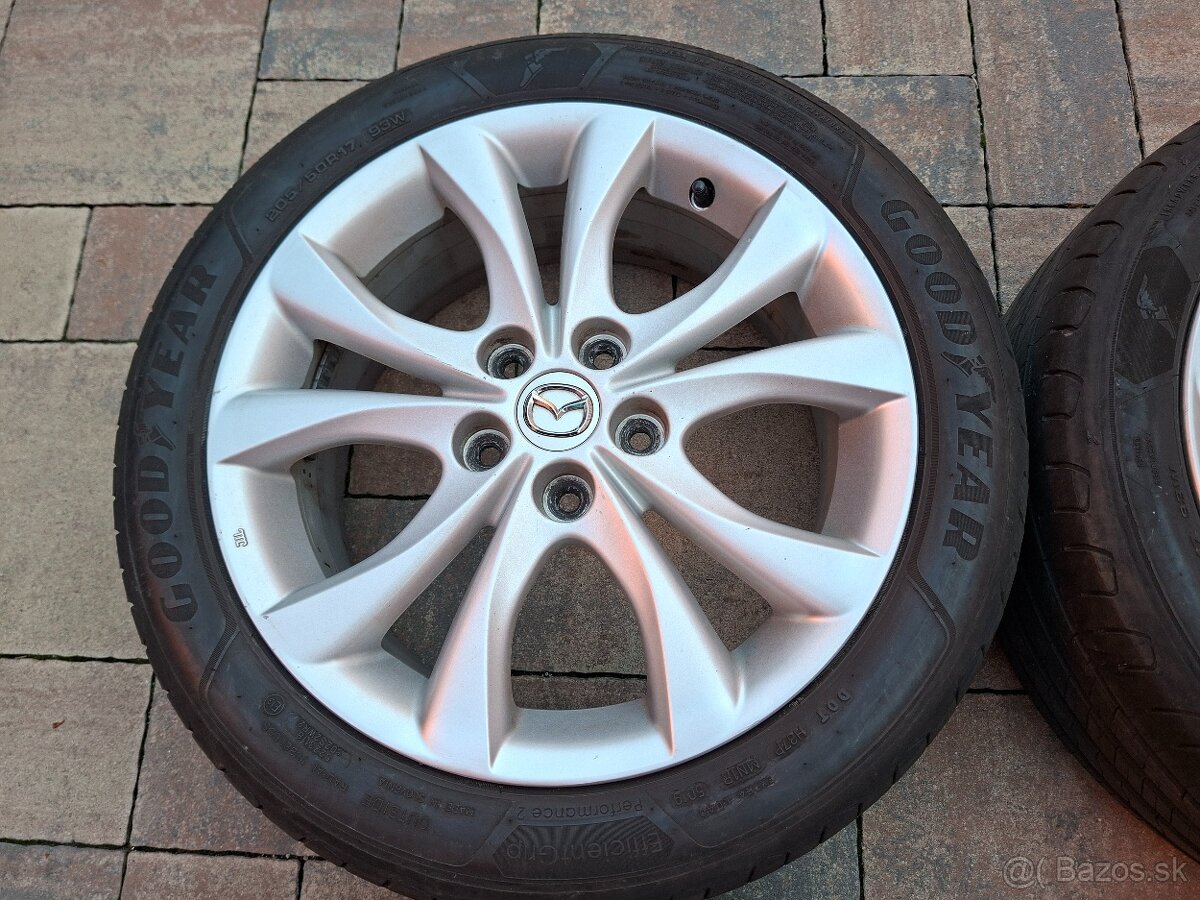 Predám hlinikové disky org.Mazda 3--R17 - 3