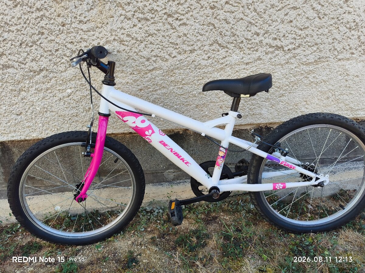 Bicykel 20 dievčenský Biely. - 3