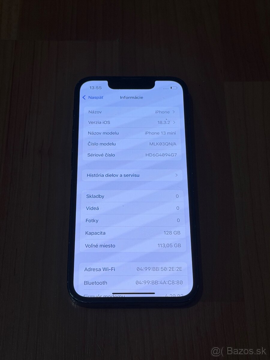 Predám Apple IPhone 13 Mini 128GB Black Známky Opotrebovania - 3