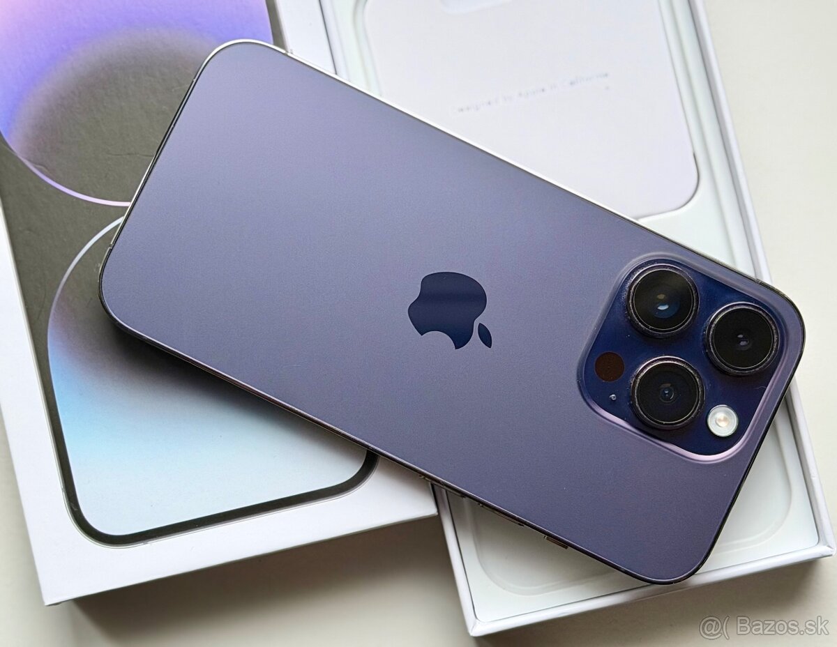 iPhone 14 Pro Deep Purple BATERIE 100% TOP - 3