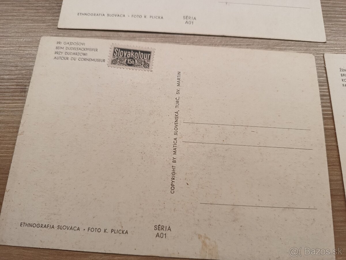 3x pohľadnica Karol Plicka, Slovenský štát - 3