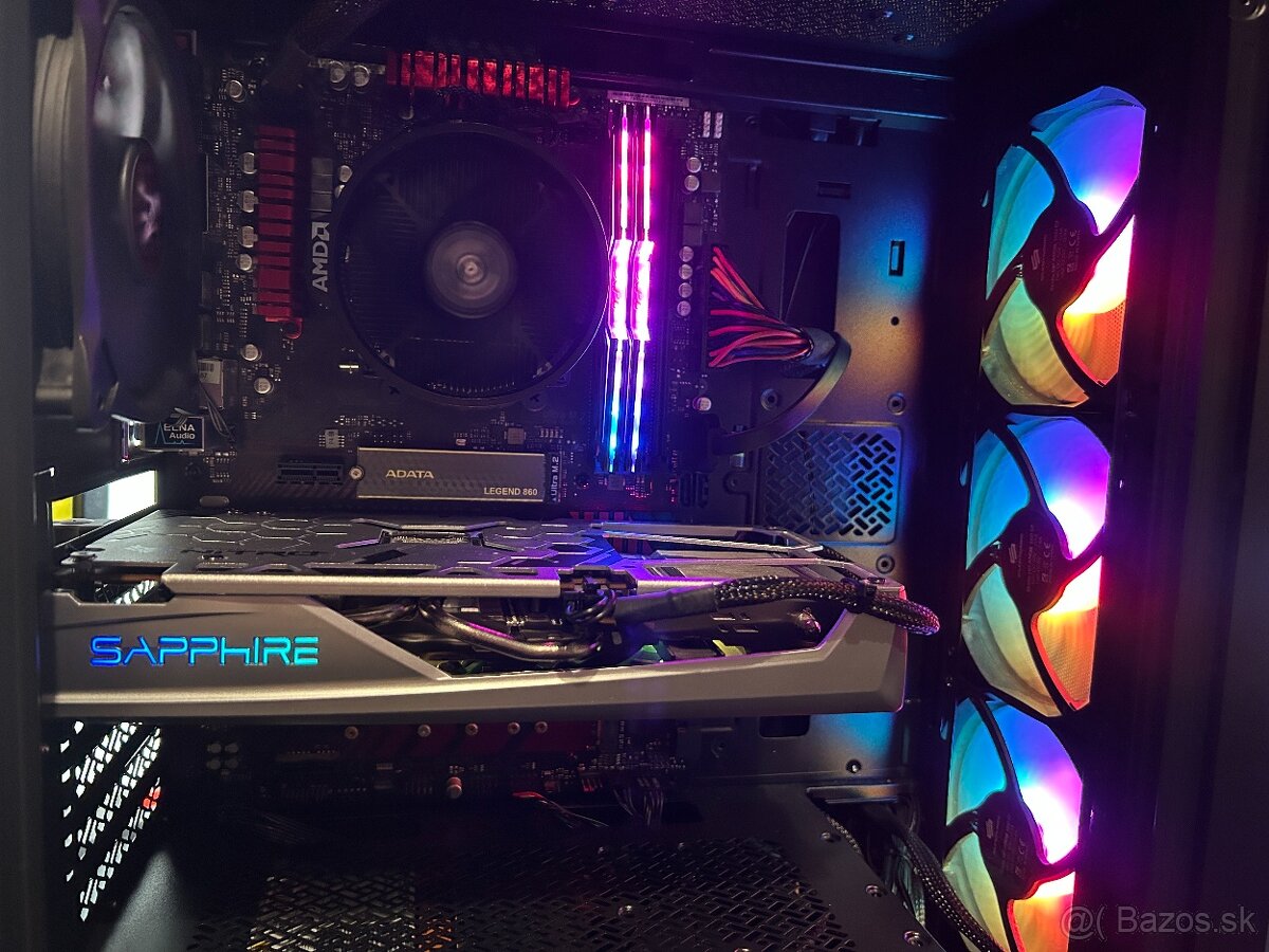 HERNÝ PC - RYZEN 7, 16GB RAM, 1TB SSD, RX5500XT - 3