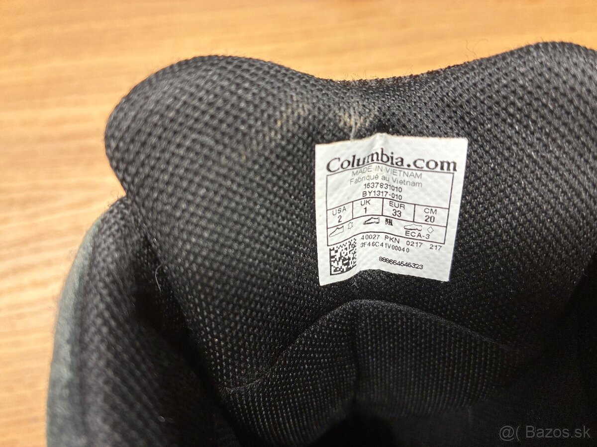 Zimné čižmy Columbia vel.33 - 3