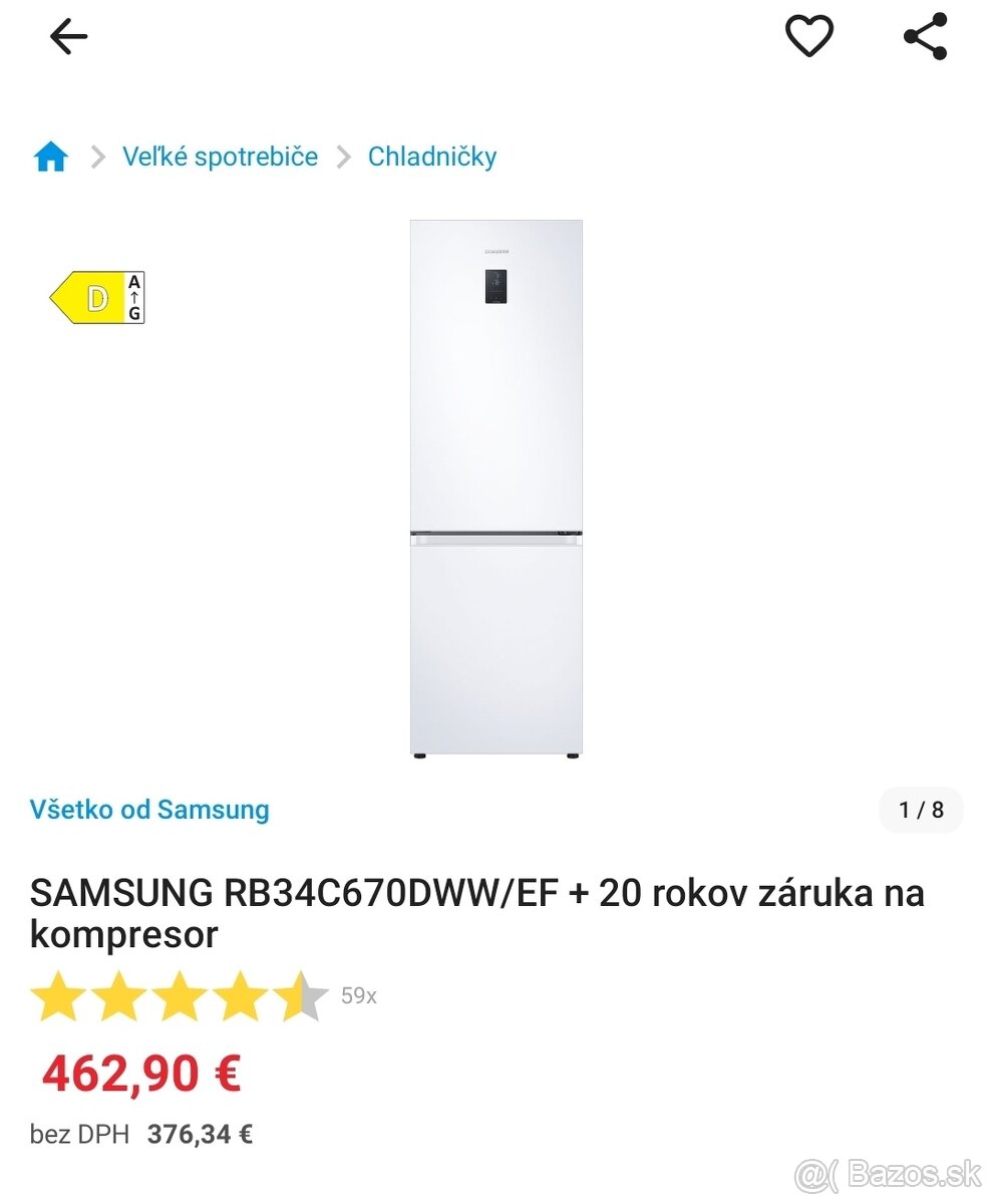 Chladnička s mrazničkou Samsung - 3
