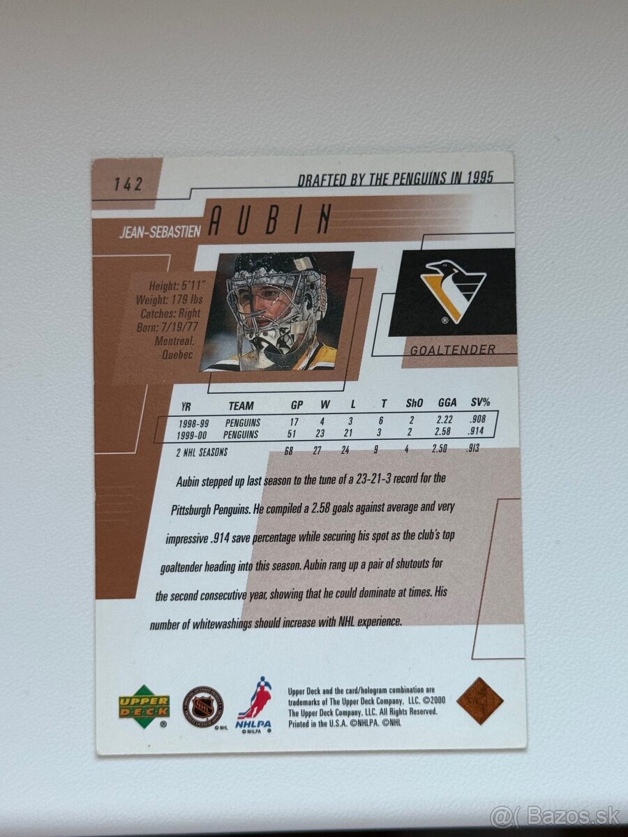 Hokejové kartičky Upper Deck 2000 - 3