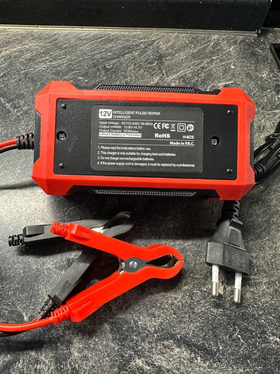 Nabíjačka na autobatérie 6A 12V (nová) - 3