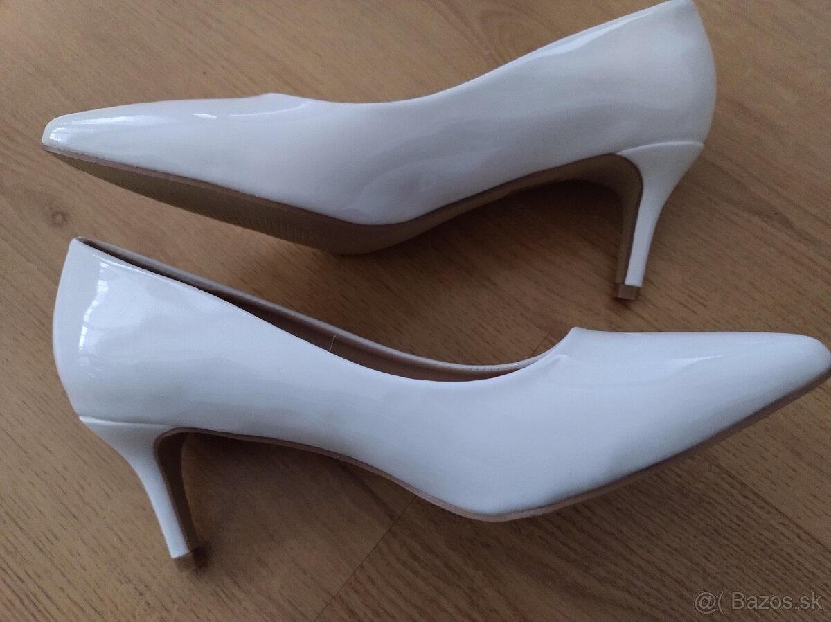 Predám biele lodičky ( svadobné) - 3