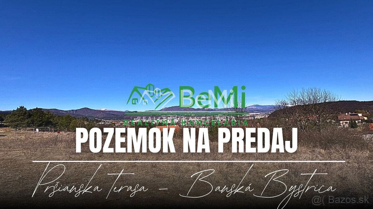 Stavebný pozemok 1208 m2, výhľad na mesto, Banská Bystrica - 3