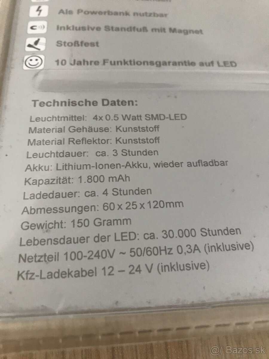 PROJAHN PROLUMAX Power LED 2v1 SVIETIDLO A POWERBANK - 3