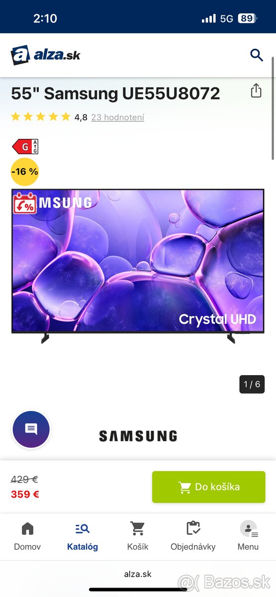 Samsung televízor 55’ - 3