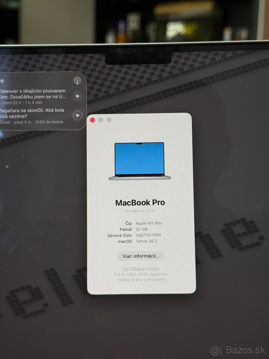 Macbook Pro 16 M1 Max 32GB RAM 1TB SSD - top stav - 3