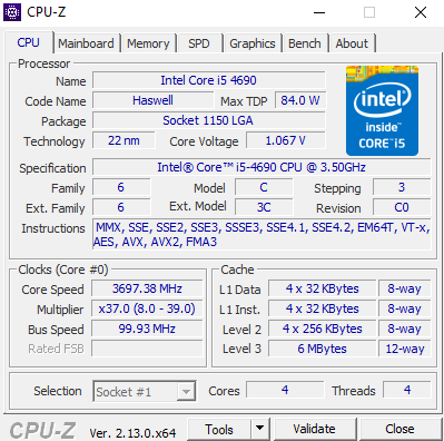 Intel Core i5-4690 (2x) - 3