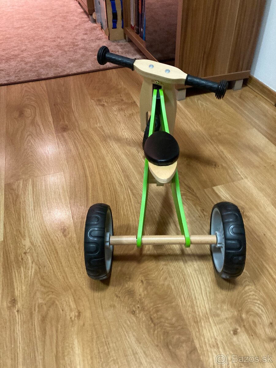 Nicko Drevené odrážadlo 2v1 mini farba:zelená - 3