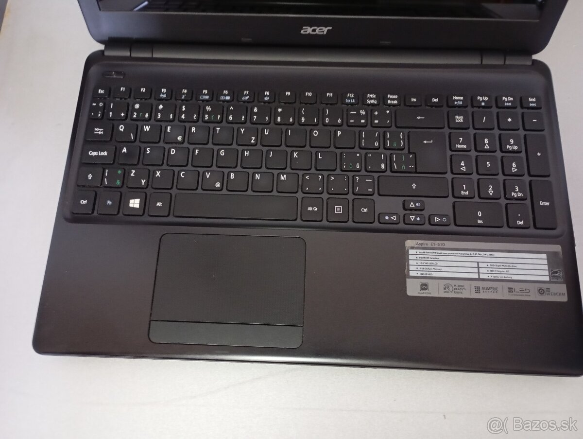predám notebook ACER ASPIRE E1-510 , WINDOWS 7 - 3