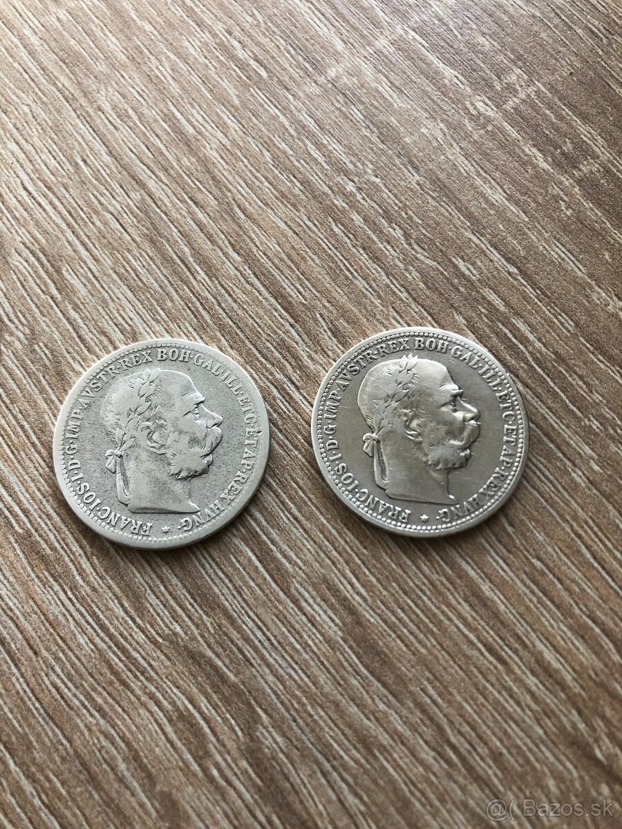 1 koruna Rakúsko a 1 koruna uhorsko - 3