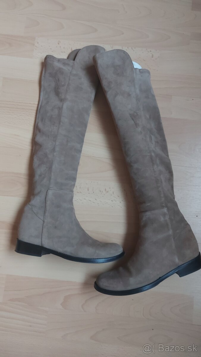 Kvalitne vysoke kožene čižmy zn. BRUGLIA v.38 a pol - 3