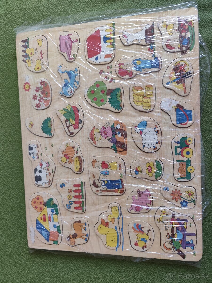 Hračky puzzle skladačky -2 ks - 3