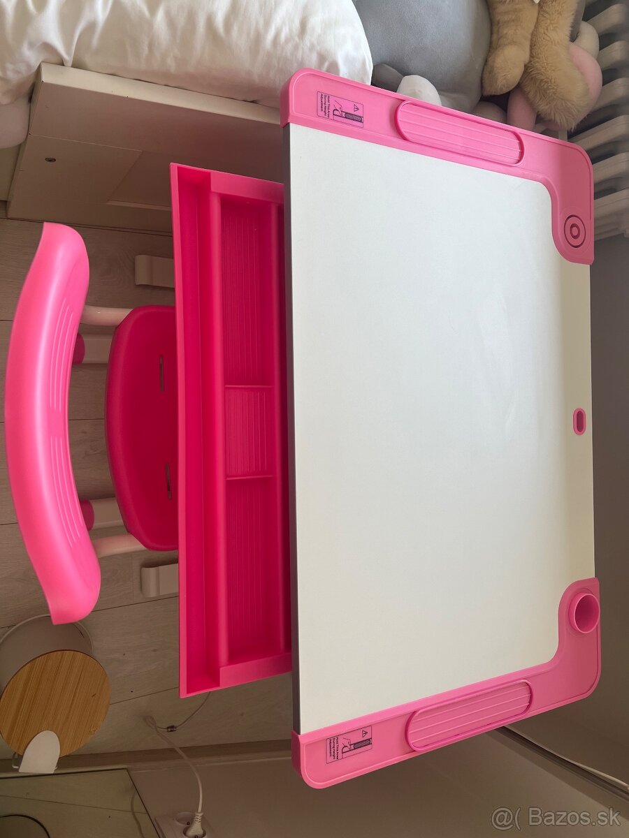 Rastúci detský stôl so stoličkou - ideálne pre prváčku - 3