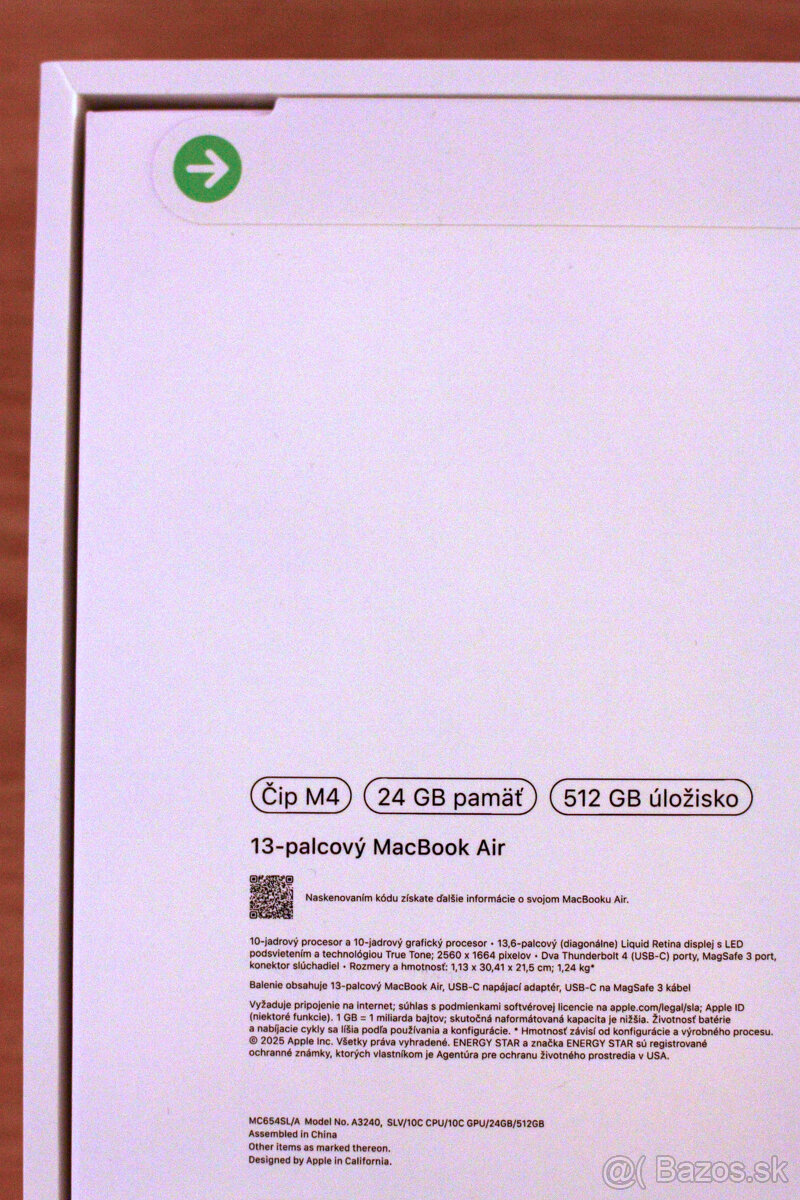 Apple MacBook Air 13" M4 24/512 nerozbaleny, 2 rocna zaruka - 3