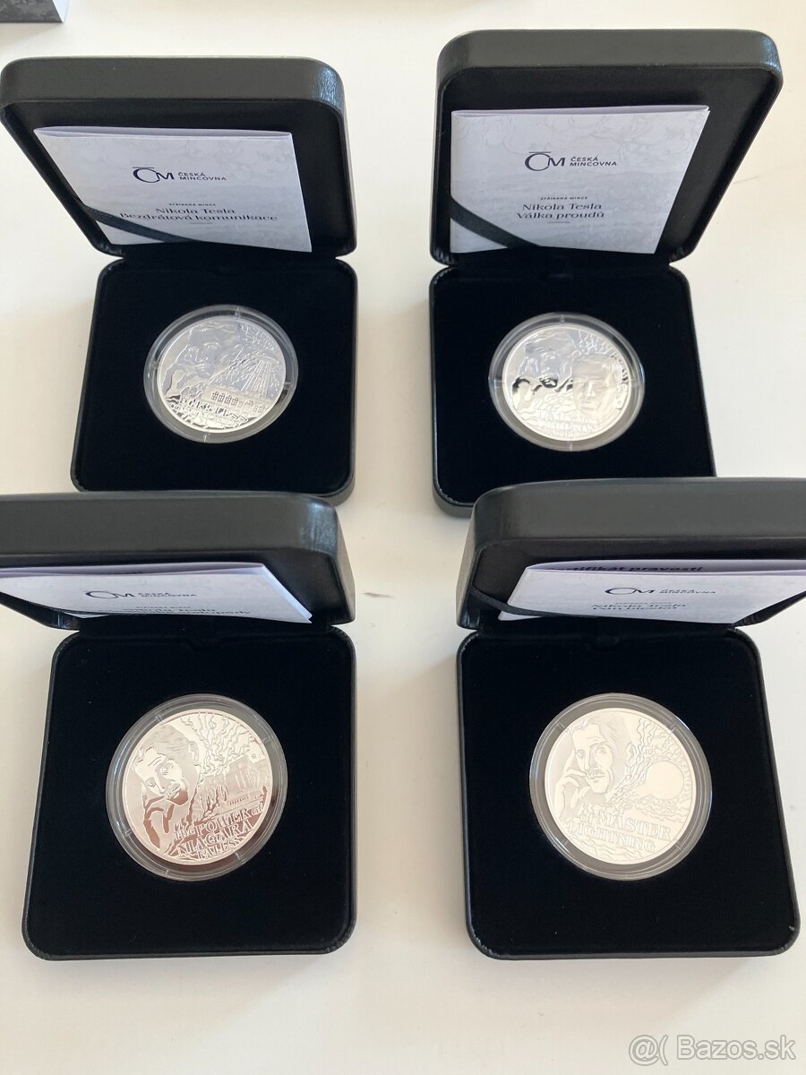Sada strieborných mincí NIKOLA TESLA - 3