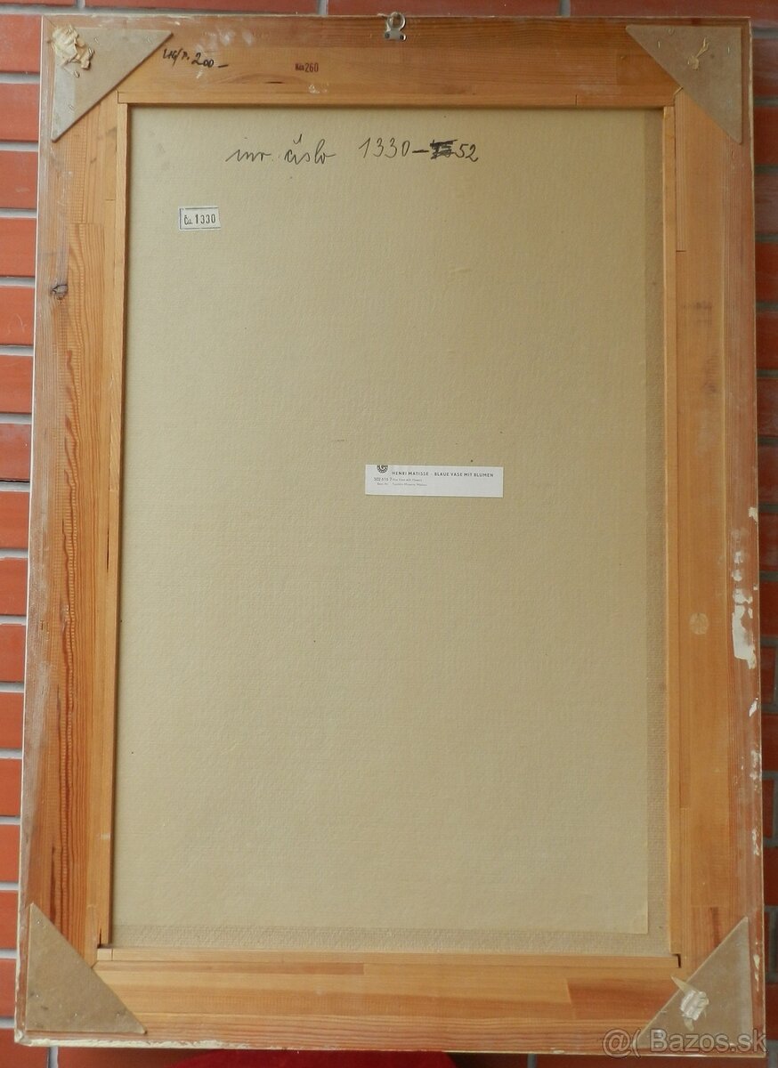 Mattise Henry (1869-1954)-Modrá váza s kvetami - 3