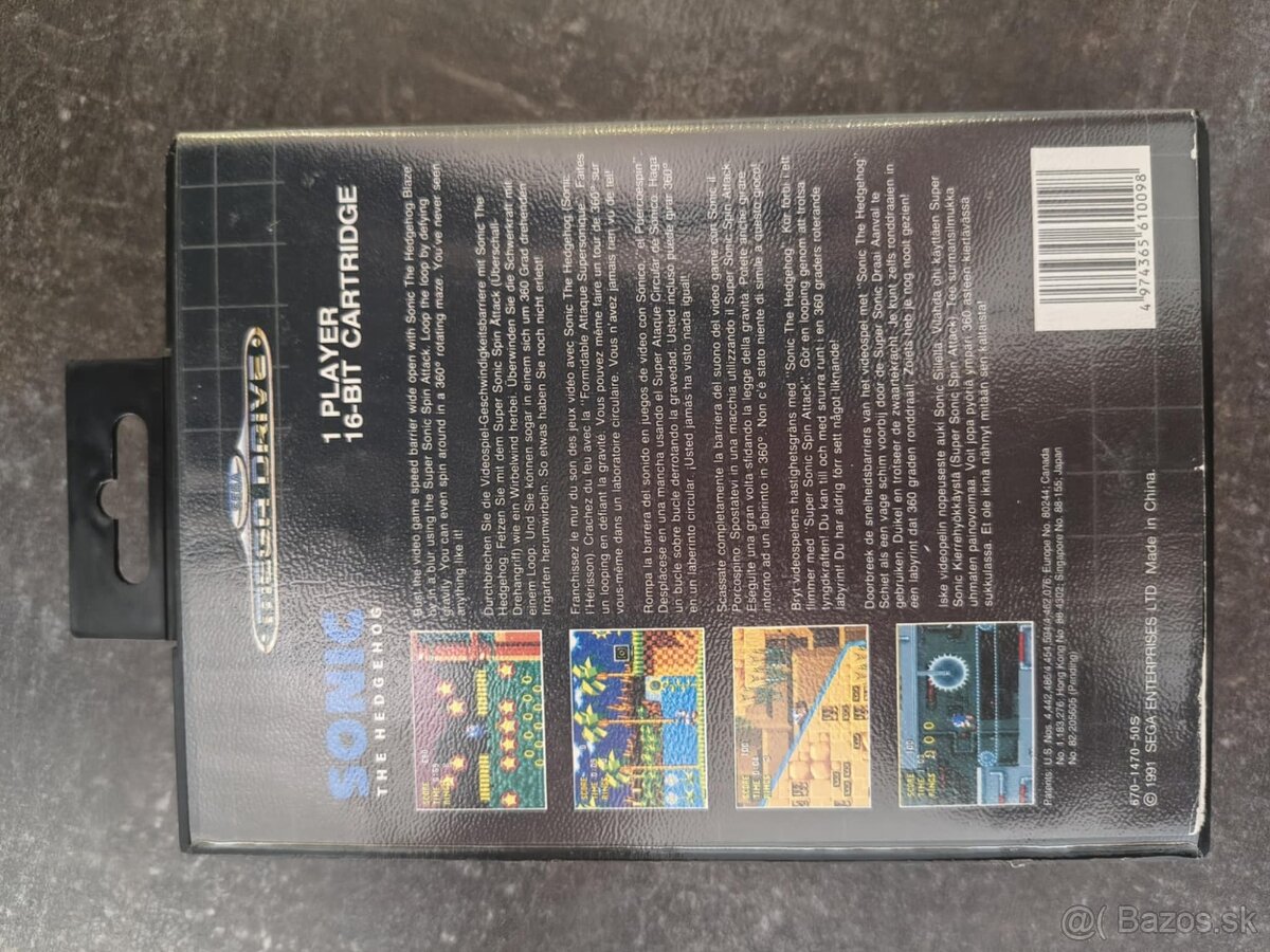 Predám Sonic na Sega Mega Drive - 3