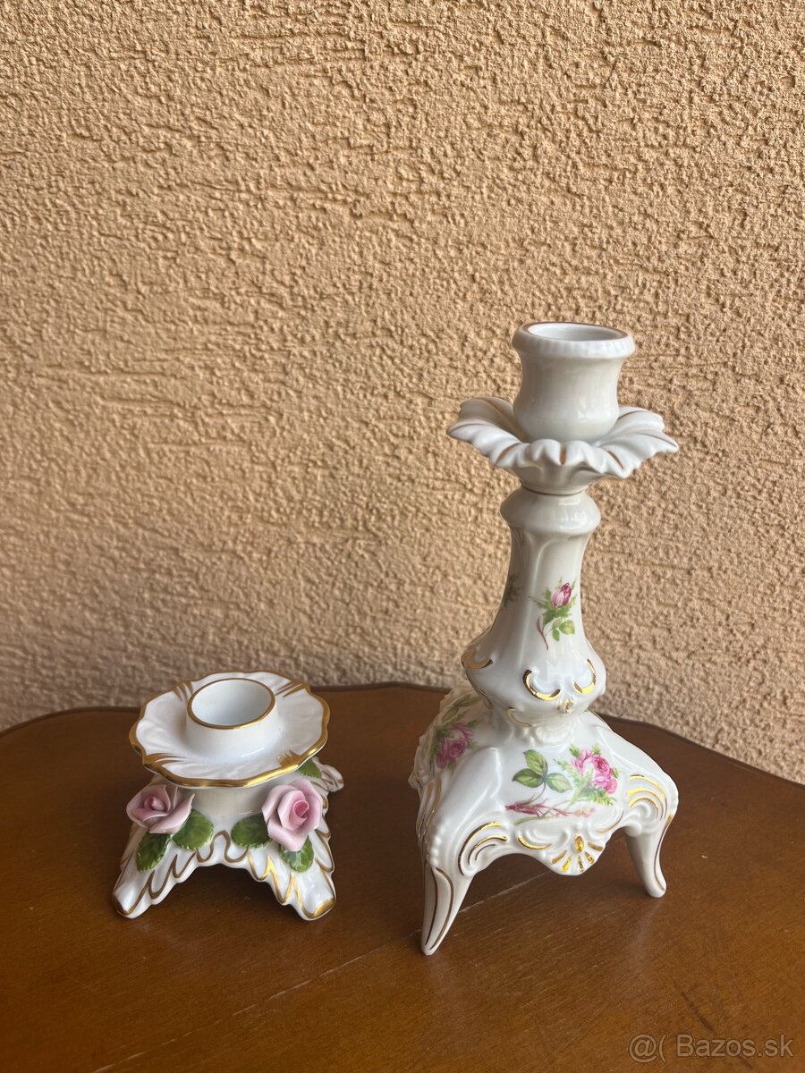 Značené porcelánové svietniky - 3