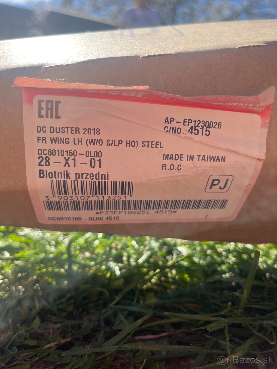 Predny ľavy blatnik dacia duster 2018 - 3