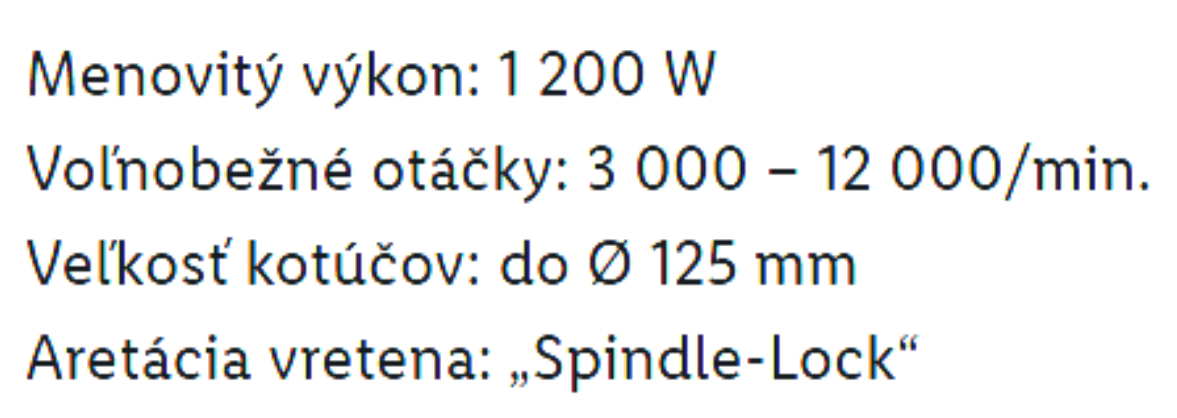 UHLOVA BRUSKA 1200W - 3