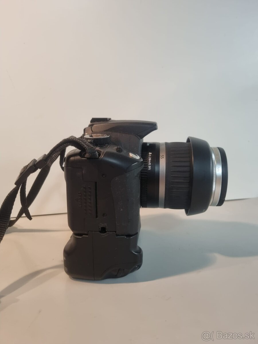 Canon EOS 350D s battery gripom, objektívom a filtrom - 3