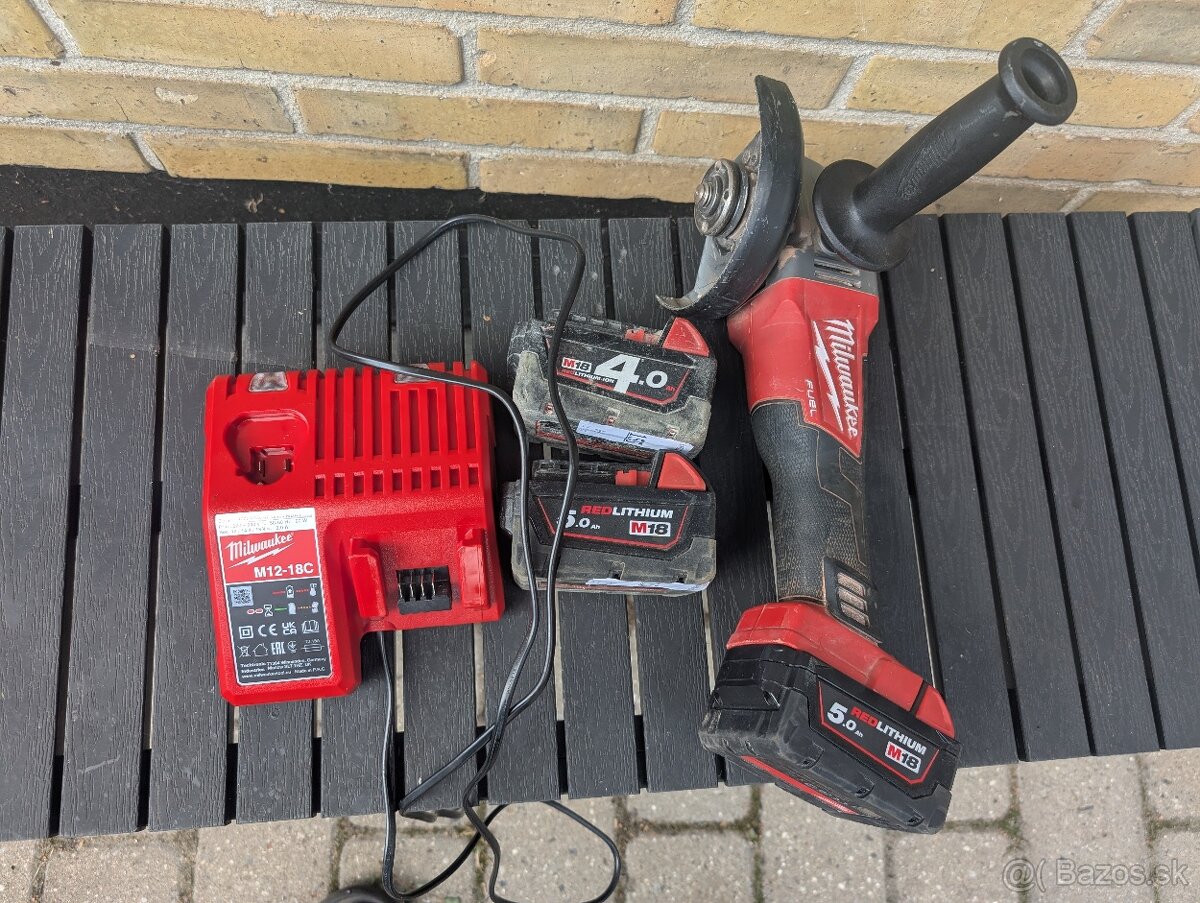 Milwaukee 18v uhlová brúska/flexa - 3