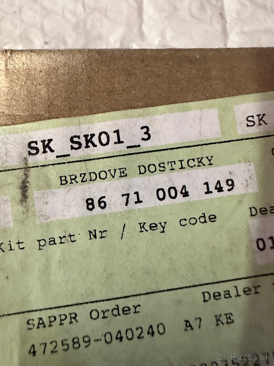 Brzdové doštiky + ND Renault,Dacia - 3