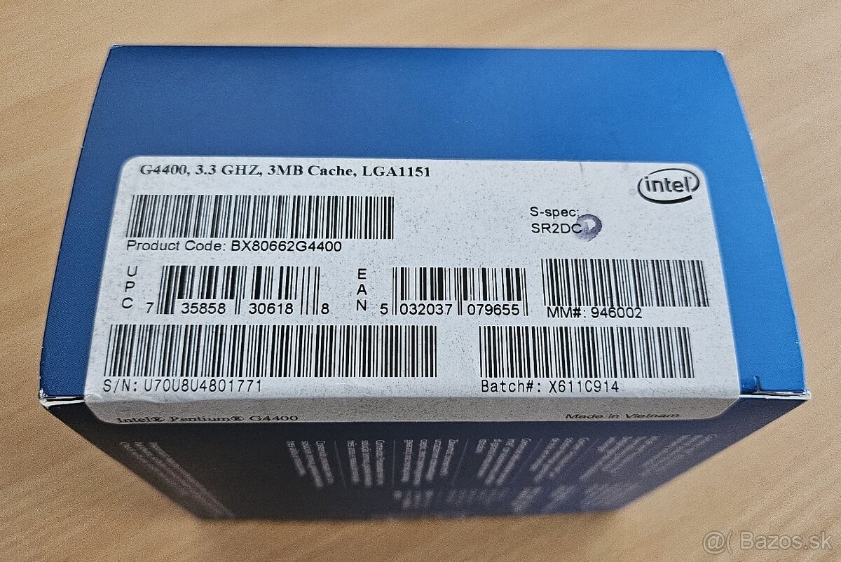 Intel Pentium G4400 - 3