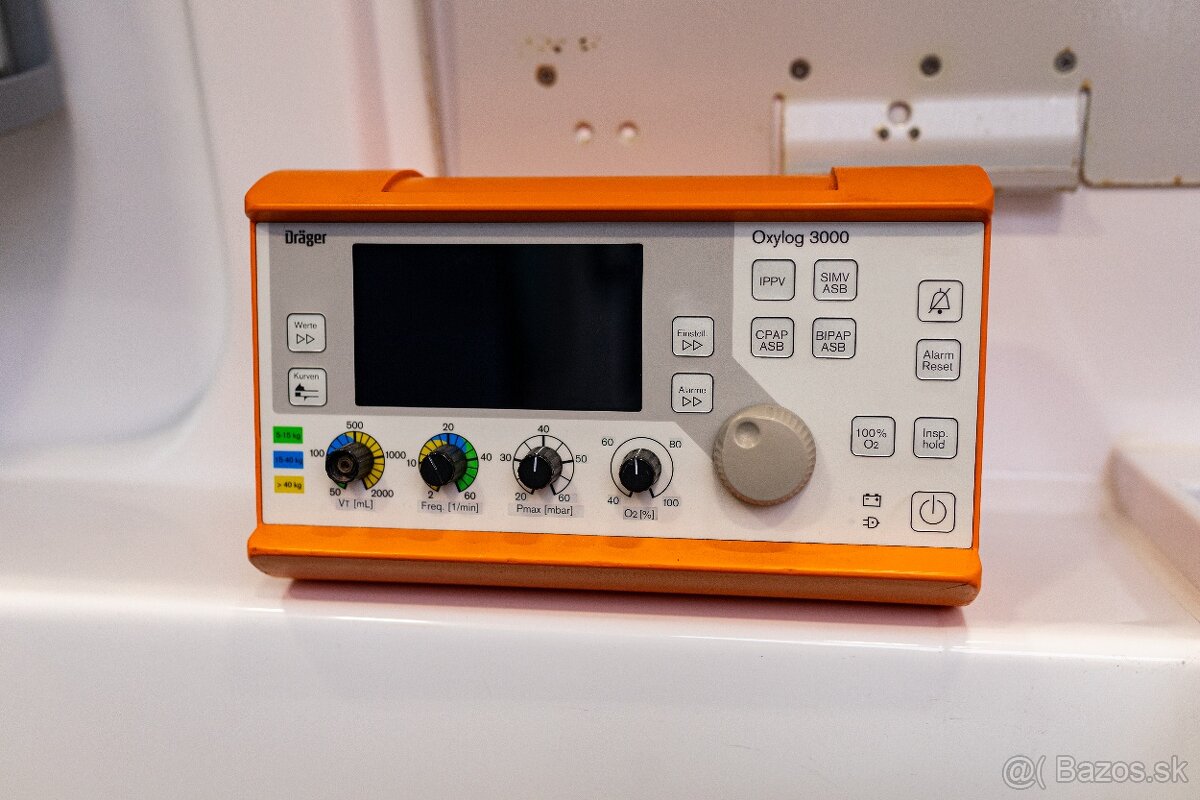 Plicní ventilátor Dräger Oxylog 3000 - 3